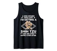 I'm Getting A Shih Tzu Funny Dog Mom Puppy Lovers Camiseta sin Mangas