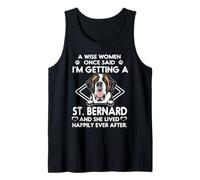 I'm Getting A St Bernard Funny Dog Mom Puppy Lovers Camiseta sin Mangas