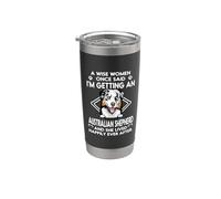 I'm Getting An Australian Shepherd Funny Dog Mom Puppy Vaso térmico de acero inoxidable de doble pared