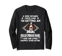 I'm Getting An English Springer Spaniel Funny Dog Mom Puppy Manga Larga