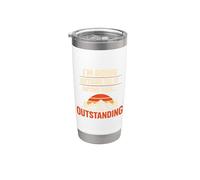 I'm Going Outside If Asked I'm Outstanding Dad Joke Humor Vaso térmico de acero inoxidable de doble pared