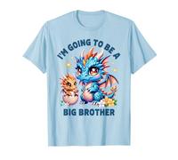 Im Going to Be A Big Brother Cute Dragon Hermano Baby Reveal Camiseta