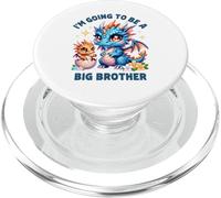 Im Going to Be A Big Brother Cute Dragon Hermano Baby Reveal PopSockets PopGrip para MagSafe