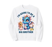 Im Going to Be A Big Brother Cute Dragon Hermano Baby Reveal Sudadera