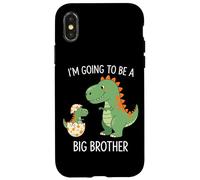 I'm Going To Be A Big/Older Brother Dinosaur Dino Carcasa para iPhone X/XS