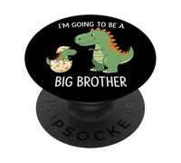 I'm Going To Be A Big/Older Brother Dinosaur Dino PopSockets PopGrip Adhesivo