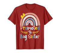 I'm Going To Be A Big Sis Ascendida a Big Sister Rainbow Camiseta, Hombre, Arándano, L