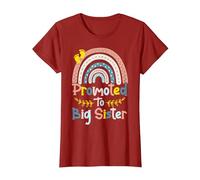 I'm Going To Be A Big Sis Ascendida a Big Sister Rainbow Camiseta, Mujer, Arándano, S