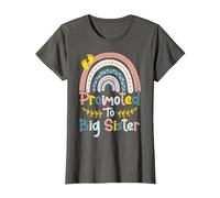 I'm Going To Be A Big Sis Ascendida a Big Sister Rainbow Camiseta, Mujer, Asfalto, L