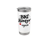 Im Going to Be a Big Sister Again Big Sister Announcement Vaso térmico de acero inoxidable de doble pared