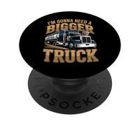 I'm Gonna Need a Bigger Truck: Diseño para Amantes del café PopSockets PopGrip Adhesivo