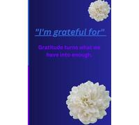 "I'm grateful for": gratitude journal/gift for friends and family/grateful writing/personal gratitude notepad