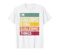 I'm Guillermo Doing Guillermo Things Funny Personalizado Camiseta gráfica económica, Hombre, Blanco, L