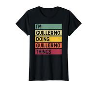 I'm Guillermo Doing Guillermo Things Funny Personalizado Camiseta gráfica económica, Mujer, Negro, L
