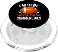 I'm Here For The Commercials - American Football PopSockets PopGrip para MagSafe