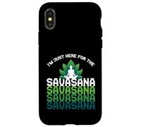 I'm Here For The Savasana, Funny Yoga Quotes Graphic Cool Carcasa para iPhone X/XS