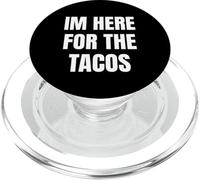 I'm Here for The Tacos Funny Taco Lover Humor Design PopSockets PopGrip para MagSafe