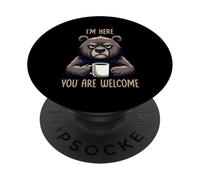 I'm Here You Are Welcome PopSockets PopGrip Adhesivo
