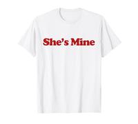 I'm Hers She's Mine Y2k Trendy LGBT Lesbian Couples Matching Camiseta