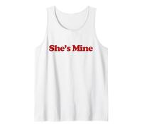 I'm Hers She's Mine Y2k Trendy LGBT Lesbian Couples Matching Camiseta sin Mangas