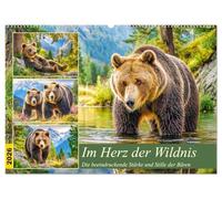 Im Herz der Wildnis. Die beeindruckende Stärke und Stille der Bären (Wandkalender 2026 DIN A2 quer), CALVENDO Monatskalender: Diese Bilder laden dazu ... mit dem Rhythmus der Natur zu entdecken