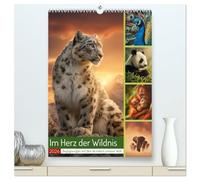 Im Herz der Wildnis (hochwertiger Premium Wandkalender 2026 DIN A2 hoch), Kunstdruck in Hochglanz: Von den eisigen Weiten der Arktis bis zu den ... Schönheit, Kraft und Sanftmut verzaubert.