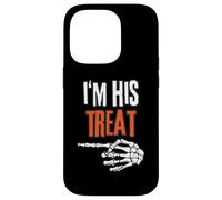 I'm His Treat Hilarante Halloween para Parejas a Juego Carcasa para iPhone 14 Pro