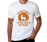 I'm Into Fitness Fit'ness Deer In My Freezer T-Shirt White 3XL
