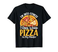 I'm Into Fitness Fitness Pizza Entera en mi Boca Camiseta