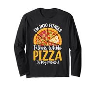I'm Into Fitness Fitness Pizza Entera en mi Boca Manga Larga