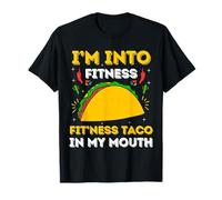I'm Into Fitness Fitness Taco En Mi Boca Hombres Taco Camiseta