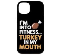 Im Into Fitness Fitness Turquía en mi boca Acción de Gracias Carcasa para iPhone 13