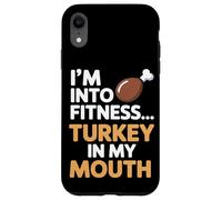 Im Into Fitness Fitness Turquía en mi boca Acción de Gracias Carcasa para iPhone XR