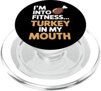 Im Into Fitness Fitness Turquía en mi boca Acción de Gracias PopSockets PopGrip para MagSafe