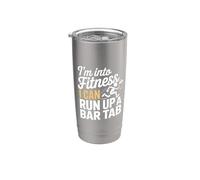 I'm Into Fitness I Can Run Up A Bar Tab Party Clubbing - Vaso térmico de acero inoxidable de doble pared