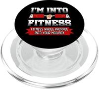 I'm Into Fitness Postal Worker Cartero Amante del Gimnasio PopSockets PopGrip para MagSafe