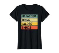 I'm Jacobo Doing Jacobo Things Funny Citas Personalizadas Camiseta gráfica económica, Mujer, Negro, XL