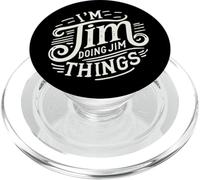 I'm Jim Doing Jim Things Camiseta I'm Jim Shirt Funny Jimmy PopSockets PopGrip para MagSafe