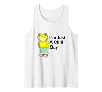 I'm Just a Chill Guy Froggy Funny Trendy Frog Meme Humor Camiseta sin Mangas