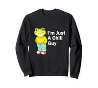 I'm Just a Chill Guy Froggy Funny Trendy Frog Meme Humor Sudadera