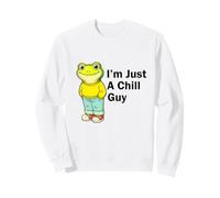 I'm Just a Chill Guy Froggy Funny Trendy Frog Meme Humor Sudadera