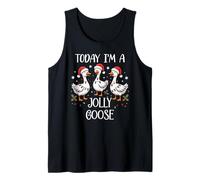Im Just a Jolly Goose Christmas Silly Festive Goose on Loose Camiseta sin Mangas