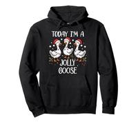 Im Just a Jolly Goose Christmas Silly Festive Goose on Loose Sudadera con Capucha