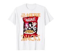 I'm Just Here for Anime Snacks Meme Quote Camiseta