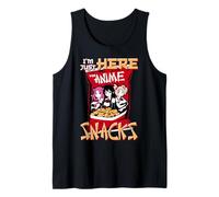 I'm Just Here for Anime Snacks Meme Quote Camiseta sin Mangas