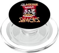 I'm Just Here for Anime Snacks Meme Quote PopSockets PopGrip para MagSafe