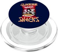 I'm Just Here for Anime Snacks Meme Quote PopSockets PopGrip para MagSafe