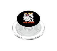 Im Just Here For Boos Halloween Ghost Copa de Vino guiño PopSockets PopGrip para MagSafe