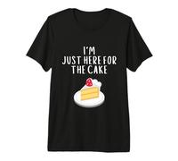 I'm Just Here For Cake Funny Wedding Meme Costume Cakes Camiseta Premium