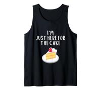 I'm Just Here For Cake Funny Wedding Meme Costume Cakes Camiseta sin Mangas